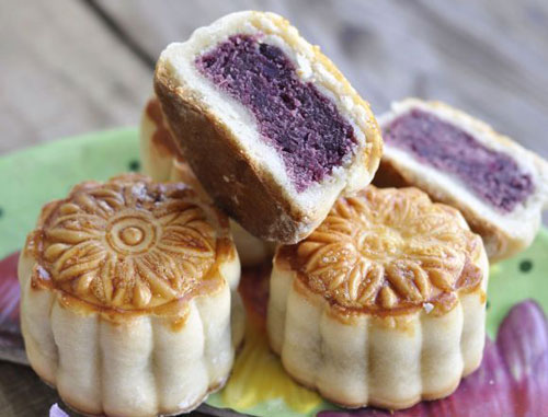 京式提浆紫薯月饼