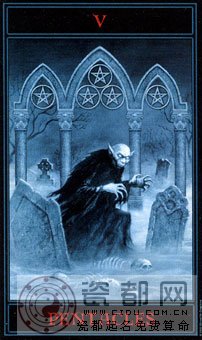 哥特塔罗 - The Gothic Tarot - 钱币五 - Five Of Pentacles