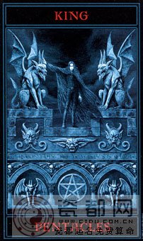 哥特塔罗 - The Gothic Tarot - 钱币国王 - King Of Pentacles