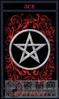 哥特塔罗 - The Gothic Tarot - 钱币A - Ace Of Pentacles