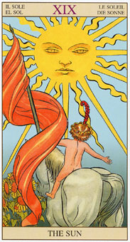 新视角伟特塔罗牌 - Tarot of the New Vision - 太阳 - The Sun