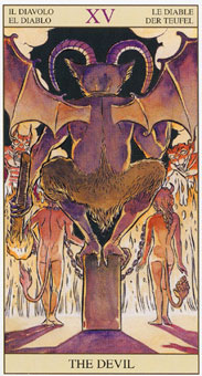 新视角伟特塔罗牌 - Tarot of the New Vision - 恶魔 - The Devil