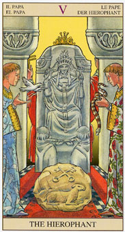 新视角伟特塔罗牌 - Tarot of the New Vision - 圣职者 - The Hierophant