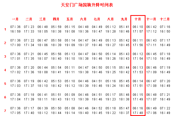 2014年国庆节北京看升旗攻略